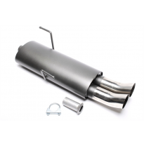 Escape trasero deportivo TA Technix Tubo de escape: 2x76mm DTM con homologación CE e1-0310718  Valido para: Peugeot 206 Hatc