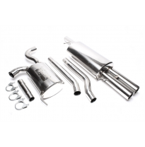 Sistema de acero inoxidable TA Technix Tubo de escape: 2 x 76 mm redondo + embridado  Valido para: VW Passat 3B/3BG Sedan y Vari