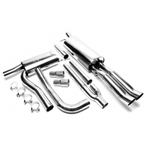 Sistema de acero inoxidable TA Technix Tubo de escape: 2x76 mm DTM con aprobación CE e1-0311004  Valido para: Audi A4 Sedan, Ava
