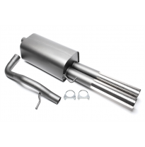 Silenciador trasero deportivo TA Technix Tubo de escape: 2x76 mm redondo + embridado con homologación CE e1-0310503  Valido para