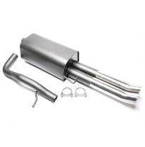 Silenciador trasero deportivo TA Technix Tubo de escape: 2x76 mm DTM con aprobación CE e1-0310503  Valido para: Audi A4 Sedan+Av