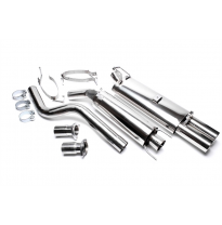 Sistema de acero inoxidable TA Technix  Tubo de escape: 2x76 mm redondo + bridado con aprobación CE e1-0210792  Valido para: Ope