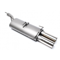 Silenciador trasero deportivo TA Technix Tubo de escape: 2x76 mm redondo + embridado con homologación CE e1-0210129  Valido para