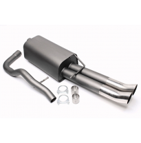 Silenciador trasero deportivo TA Technix Tubo de escape: 2x76 mm DTM con homologación CE e1-0310133  Valido para: VW Bora, Tipo