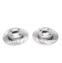 Juego de discos de freno deportivos TA Technix eje delantero perforado + ranurado#Número de comparación ZOEM: 443615301, 4316153