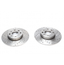 Juego de discos de freno deportivos TA Technix eje delantero perforado + ranurado#Número de comparación ZOEM: 569058, 90497303
