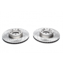 Juego De Discos De Freno Deportivos Ta Technix Eje Delantero Perforado + Ranurado + Ventilado Internamente#número De Comparación
