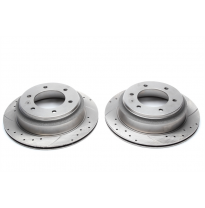 Juego De Discos De Freno Deportivos Ta Technix Eje Trasero Perforado + Ranurado + Ventilado Internamente#número De Comparación Z