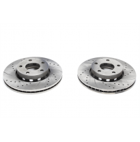 Juego de discos de freno TA Technix Sport eje delantero perforado + ranurado + ventilado internamente OEM-Vergleichsnummer: 8956