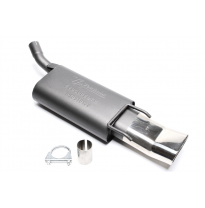 Silenciador trasero deportivo TA Technix Tubo de escape: 70x140 mm DTM con homologación CE e1-0310130  Valido para: Opel Corsa B