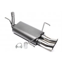 Silenciador trasero deportivo TA Technix Tubo de escape: 2x76 mm DTM con homologación CE e1-0310508  Valido para: Opel Corsa C