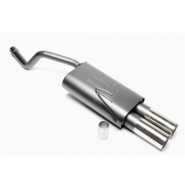 Silenciador trasero deportivo TA Technix Tubo de escape: 2x76 mm redondo + embridado con homologación CE e1-0310504  Valido para