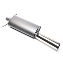 Silenciador trasero deportivo TA Technix Tubo de escape: 1x90 mm redondo + embridado con homologación CE e1-0210131  Valido para