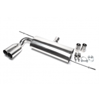 Silenciador trasero deportivo de acero inoxidable TA Technix Tubo de escape: 2x76 mm afilado con aprobación CE e1-0310530  Tubos