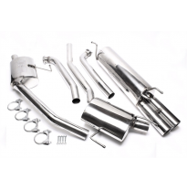 Sistema de acero inoxidable TA Technix Tubo de escape: 2x76 mm redondo + embridado con homologación CE e24-032468  Valido para: