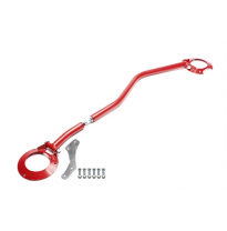 Refuerzo suspension delantera de acero TA Technix Color: rojo (recubrimiento de polvo) Longitud ajustable mediante rosca