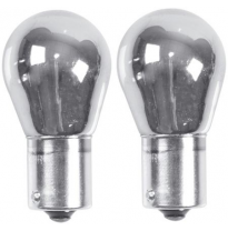 Blister De 2 Lamparas Economicas 58067 P21w 1 Polo 12 V. 21 W. Cromo Ambar Valido Para Intermitente