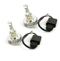 Kit De Lamparas Led H3 , 12 V O 24 V , 6000k , 2400 Lm , Con Balastro Incluido Mas Gomas De Cierre