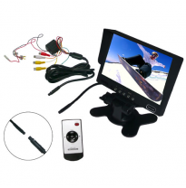 Monitor De 7&quot; Para Camara De Marcha Atras, Resolucion 480 X 234 (16:9), 2 Entradas De Video, Sistemas Pal O Ntsc,  Mando a Dista