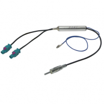 Conector Amplificador Antena 2 Fakra Macho a 1 Din Standard