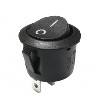 Interruptor Redondo Universal on Off, 12 V.