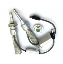 Kit De Lamparas Led H7 , 12 V  , 6500k , 4800 Lm , Con Balastro Incluido , Ip 65 , 2 Posiciones .