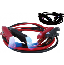 Kit Cables De Arranque Bateria 25 Mm. Piermo Con Luz Y Bolsa Transporte Gw-P12-25 (3.5 M. - 100% Cobre)