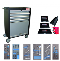 Carro Herramientas 4 Cajones Y Compartimento Con Herramientas