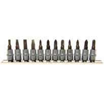 Juego De Vasos Con Punta 1/4&quot;, Ph, Pz, Slotted - 12 Piezas