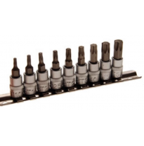 Juego De Vasos Con Punta 1/4&quot;, Torx - 9 Piezas