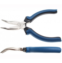 Alicate Largo De Boca Semirredonda Curvada, 125 Mm