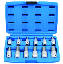 Juego De Vasos Con Punta Hex. 1/2" 5-22mm - 12 Piezas