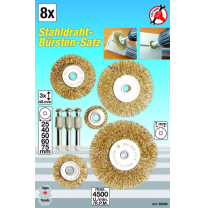 Juego De Cepillos De Acero - 8 Piezas