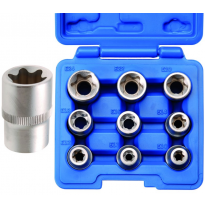 Juego De Vasos Tipo E 1/2&quot;-  E10-E24 - 9 Piezas