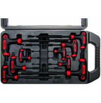 Juego De Llaves Con Mango En T Para Tornillos Hexagonales - 9 Piezas