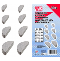 Chavetas Tipo Woodruff - 80 Piezas