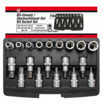 Juego De Vasos Con Punta Torx Y E-Type 1/2&quot; - 19 Piezas