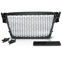 Parrilla Deportiva Audi A4 B8 08-11 Negro Rs-Style