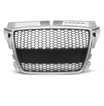 Parrilla Deportiva Audi A3 (8p) Rs-Type 04.08-07.12 Silver