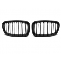 Parrilla Deportiva Bmw F20 F21 11-12.14 Negro Brillante Double Bar M-Look