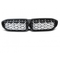 PARRILLA DIAMANTE NEGRO BRILLANTE para BMW G20/G21 19-