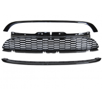 REJILLA MINI COOPER 06-09 R56/57/55 ESTILO JCW NEGRO BRILLO