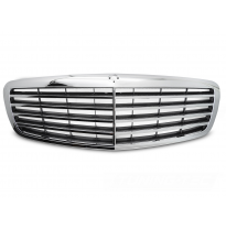 PARRILLA CROMADA-ASPECTO CARBONO apta para MERCEDES CLASE S W221 05-09