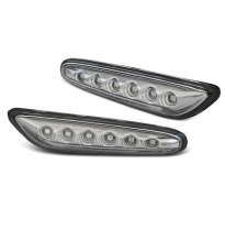 Intermitentes Laterales Cromado Led Para Bmw E46 09.01-03.05