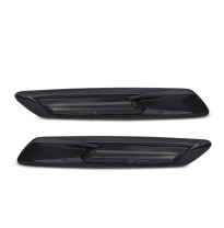 INTERMITENTES DIRECCIÓN LATERAL NEGRO SMOKE LED para BMW F10/F11 10-13 con intermitente dinamico