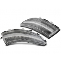 INTERMITENTES DIRECCIÓN LATERAL EN EL ESPEJO LED BLANCO para RENAULT CLIO IV 12-16 con intermitente dinamico