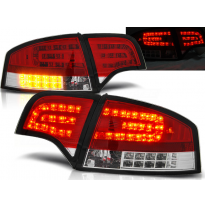 Pilotos Traseros Led Audi A4 B7 11.04-03.08 Sedan Rojo/Blanco Led