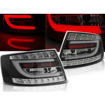 Pilotos Traseros Led Audi A6 C6 Sedan 04.04-08 Negro Led 6pin