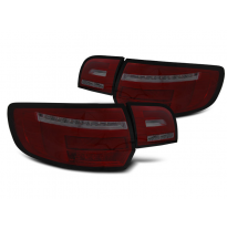 PILOTOS TRASEROS LED RED SMOKE compatible con AUDI A3 8P 5D 08-12 con intermitente dinamico