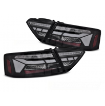 PILOTOS TRASEROS LED DE BARRA NEGRAS SEQUENCIALES PARA AUDI A5 11-16 BOMBILLA OEM